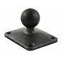 B-Kogel (25 mm) Composiet Base Rechthoek 51 x 64 mm - RAP-B-202U-225