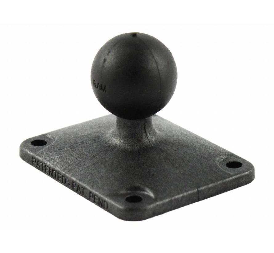 B-Kogel (25 mm) Composiet Base Rechthoek 51 x 64 mm - RAP-B-202U-225