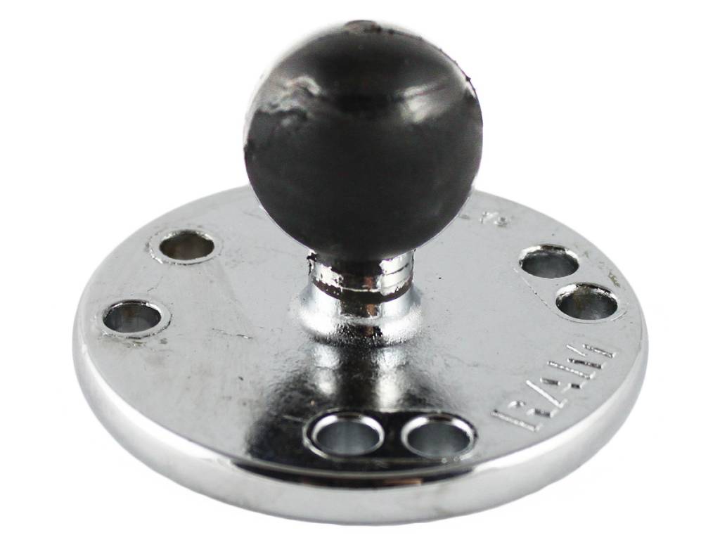RAM Mount Chrome 2.5" Round Base B-kogel