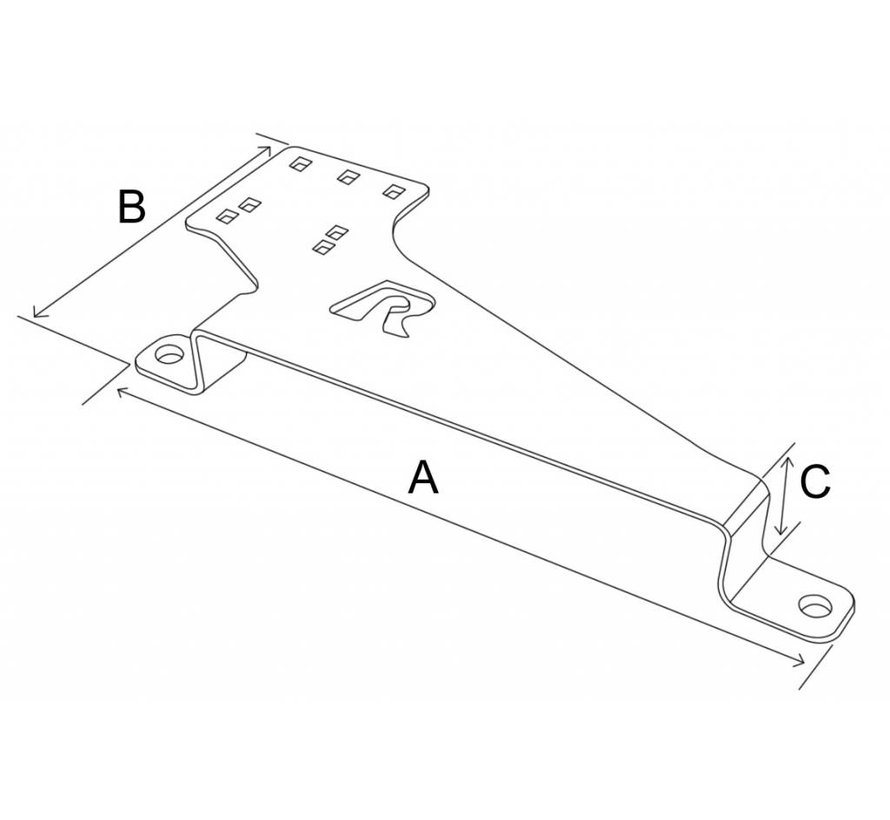 No-Drill™ Laptop Base Ford Connect 2014 RAM-VB-188