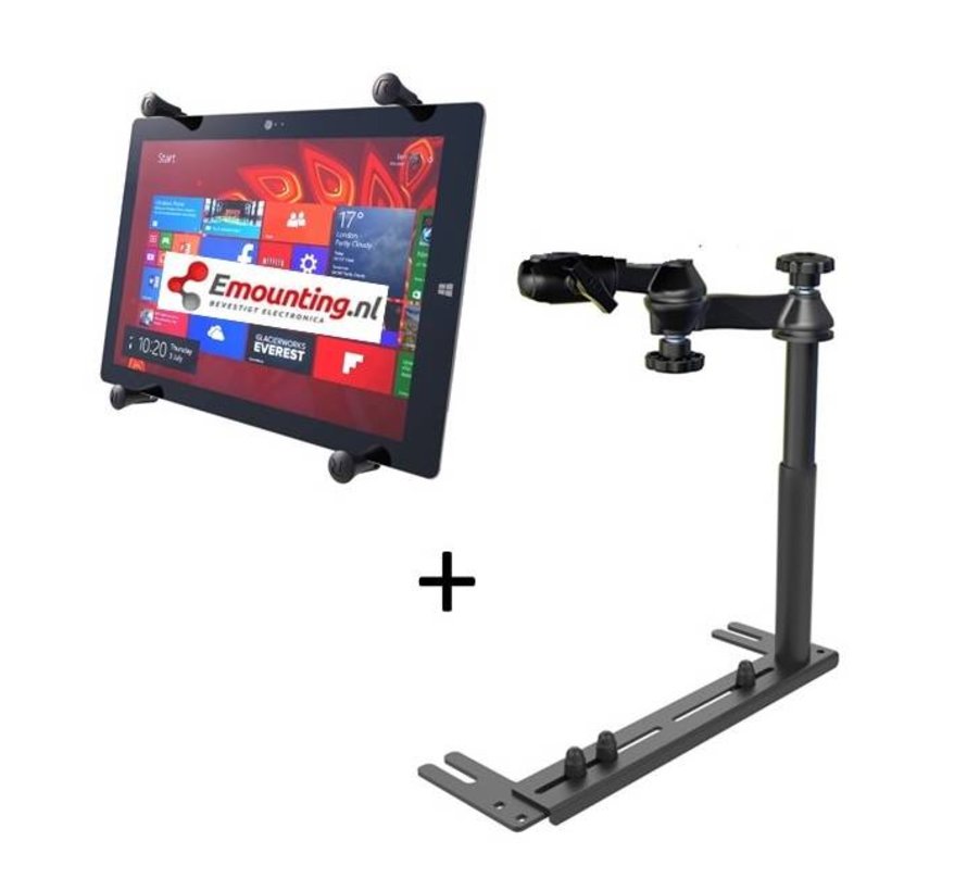12-13" X-Grip tablethouder met No-Drill™ universele basis RAM-VB-196-UN11