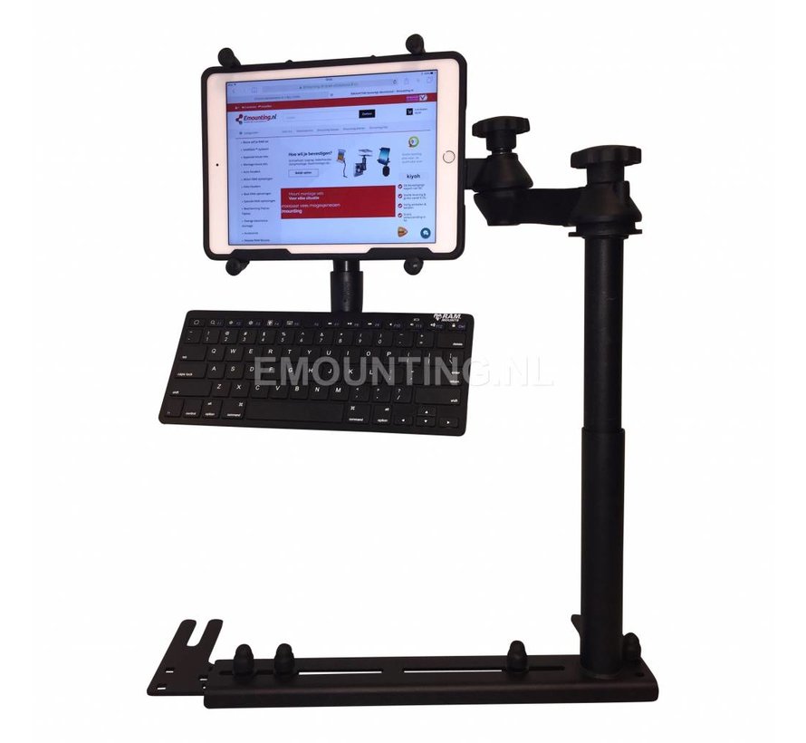 Universal No-Drill™ iPad 9.7 X-Grip ROTO RAM-VB-196-SW1-UN9-KEY1