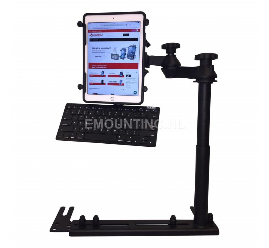 Universal No-Drill™ iPad 9.7 X-Grip ROTO RAM-VB-196-SW1-UN9-KEY1