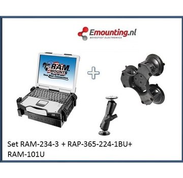 RAM Mount Laptop Triple suction set