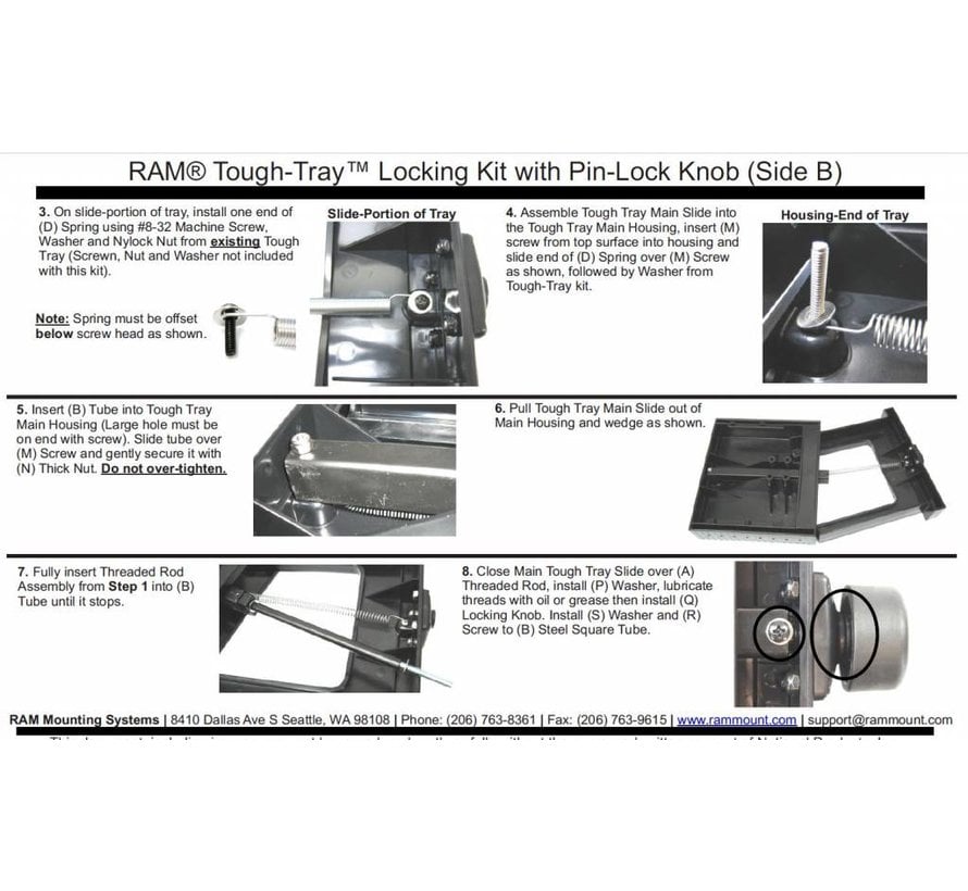 Secure-N-Motion™ Laptop Tray Security Pin-Lock™ Kit