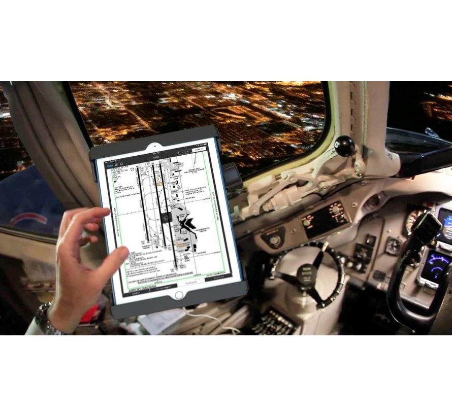 Tab-Tite iPad 9.7 case dubbele zuignapset verlengde knop TAB20U