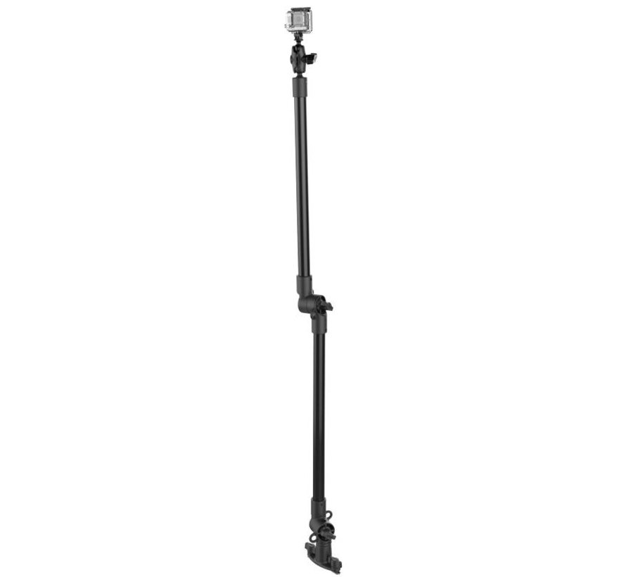 Tough-Pole™ Action Camera Mount met Track Base (double pipe)