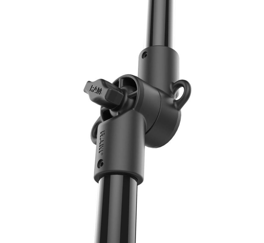 Tough-Pole™ Action Camera Mount met Track Base (double pipe)