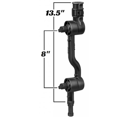 RAM Mount Adjustable Adapt-A-Post™ 13.5" Extension Arm RAP-114-APB2U