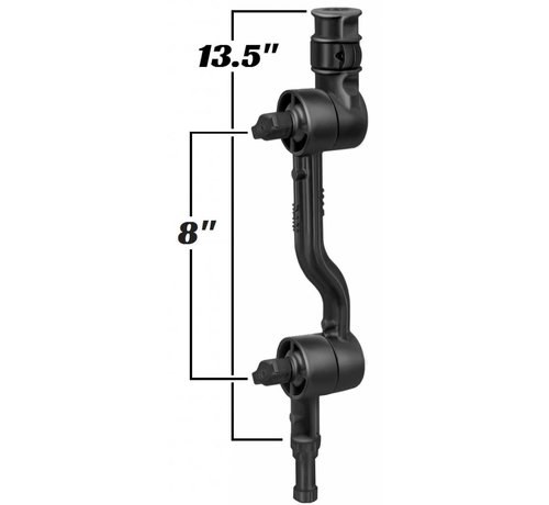 RAM Mount Adjustable Adapt-A-Post™ 13.5" Extension Arm RAP-114-APB2U