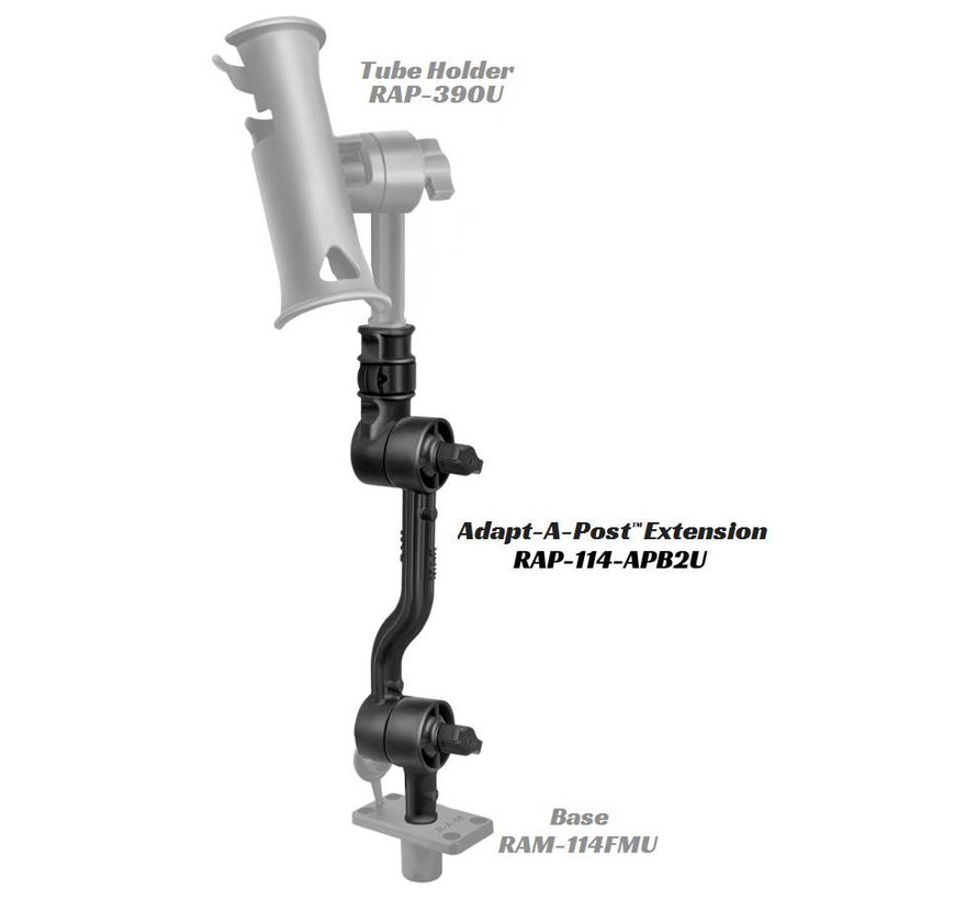 Adjustable Adapt-A-Post™ 13.5" Extension Arm RAP-114-APB2U