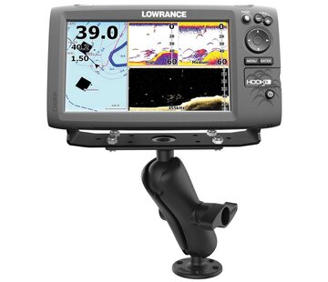 RAM Mount D-maat montage steun Mount for 9"-12" Fishfinders and Chartplotters RAM-D-115