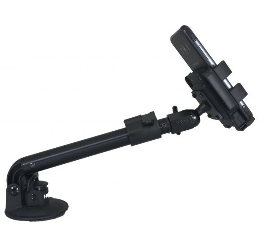 Telescopische smartphone houder met zuignap