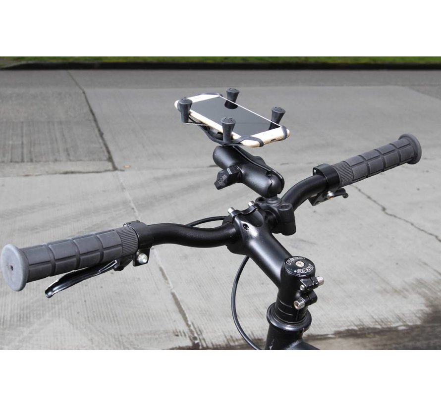 Torque™ 3/4" - 1" Diameter Handlebar/Rail Base with 1" Ball and X-Grip®