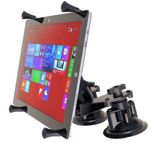 RAM Mount X-Grip 12 inch Tablet Houder Dual Articulating zuignap