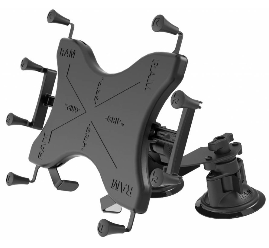X-Grip 9-11" Tablet Houder Dual Articulating zuignap