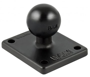 RAM Mount B-Kogel (25 mm) - Rechthoekige Basisplaat Aluminium - RAM-B-347U