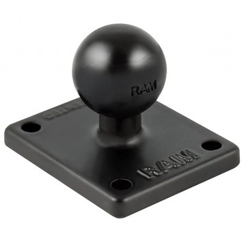 RAM Mount B-Kogel (25 mm)  - Rechthoekige Basisplaat Aluminium - RAM-B-347U