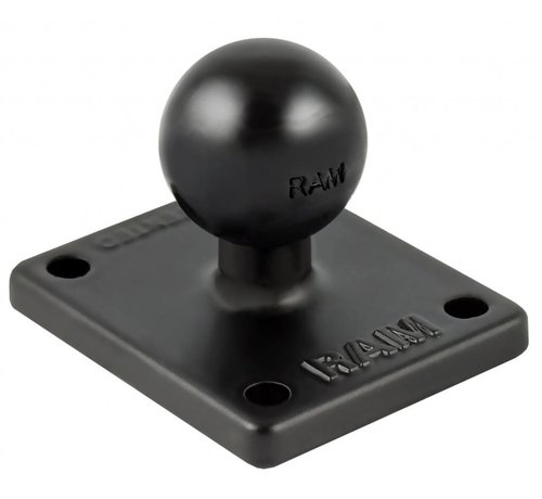 RAM Mount B-Kogel (25 mm) - Rechthoekige Basisplaat Aluminium - RAM-B-347U