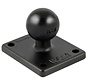 B-Kogel (25 mm)  - Rechthoekige Basisplaat Aluminium - RAM-B-347U
