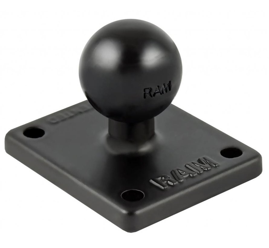 B-Kogel (25 mm)  - Rechthoekige Basisplaat Aluminium - RAM-B-347U