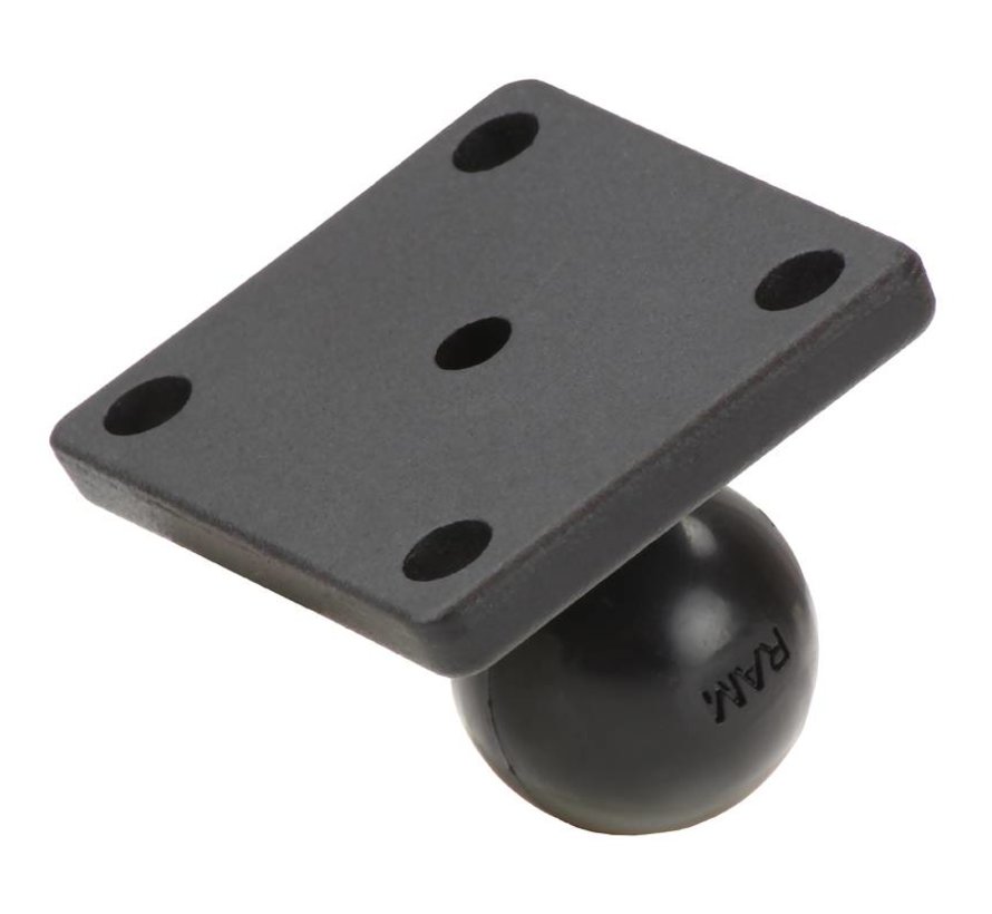 B-Kogel (25 mm)  - Rechthoekige Basisplaat Aluminium - RAM-B-347U
