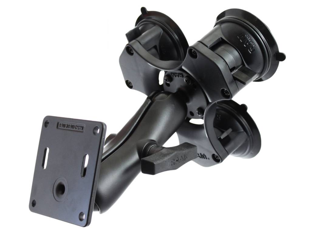 RAM Mount Triple Suction klemhouder set, C-kogel VESA