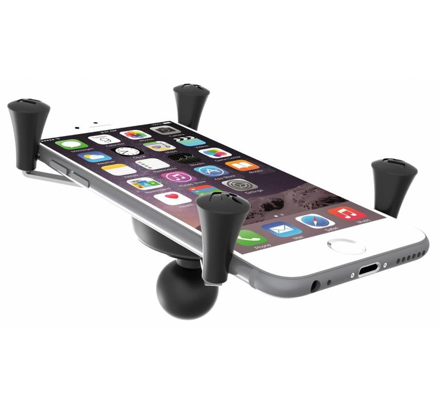 X-Grip Large smartphone set voor rolstoel armsteunrail
