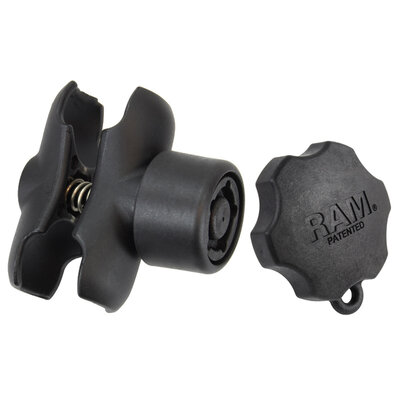 RAM Mount montage klemarm C kort met PIN-Lock RAM-201-BSU