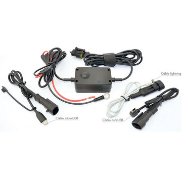 Ultimate Addons Technoglobe motorlader set voor GSM, GPS en Multimedia