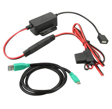 RAM Mount GDS® Modular Hardwire Charger with Type C Cable  Standaard 	RAM-GDS-CHARGE-USBC-V7B1U