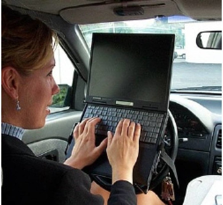 ExpressDesk autolaptophouder voor op het stuur