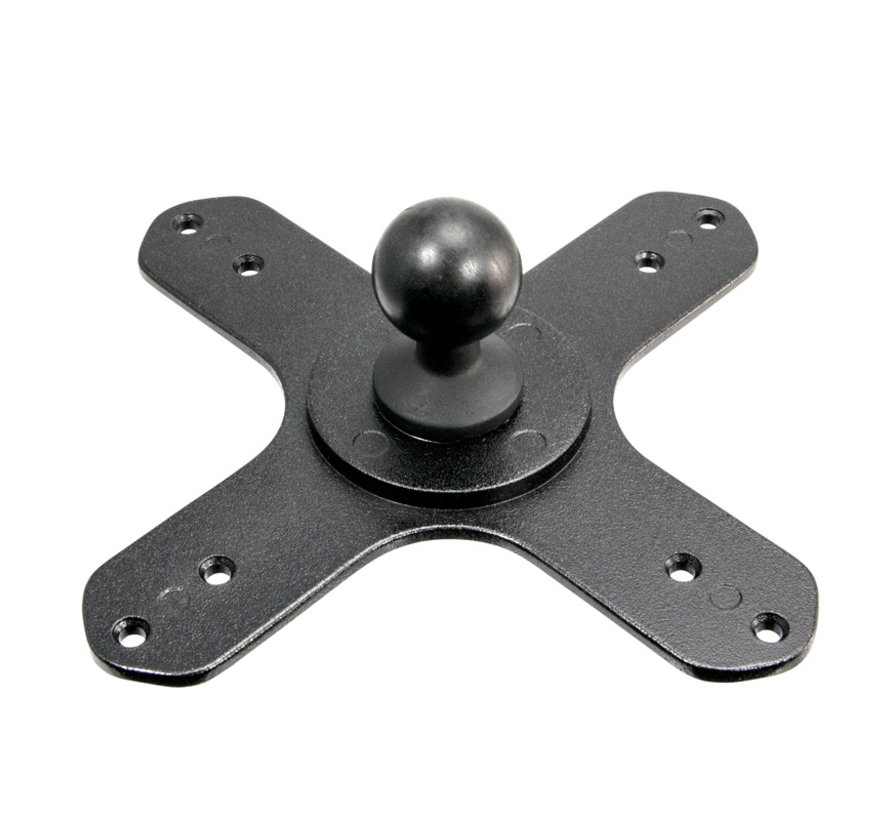 VESA 75 / VESA 100 to 25mm Ball Mount Bracket Adapter