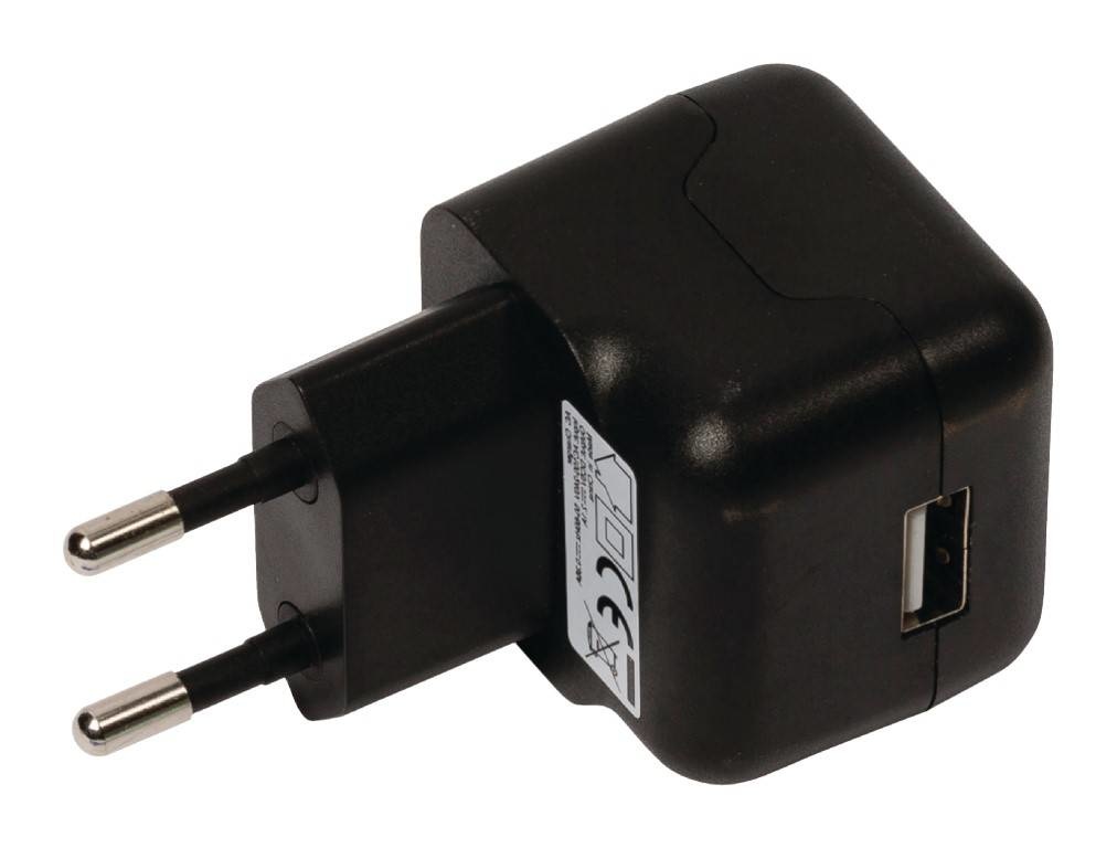 Universele USB tablet lader, 2.1 A, Zwart