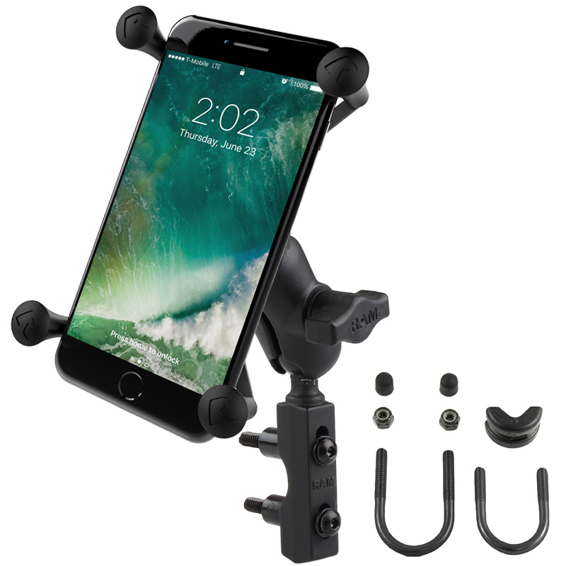 RAM Mount Combination Base met Large X-Grip Set - Korte arm