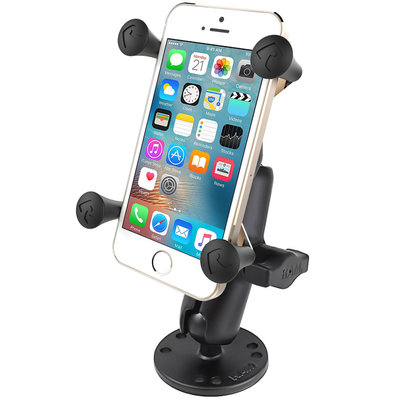 RAM Mount X-Grip smartphone schroefvast -Ronde base