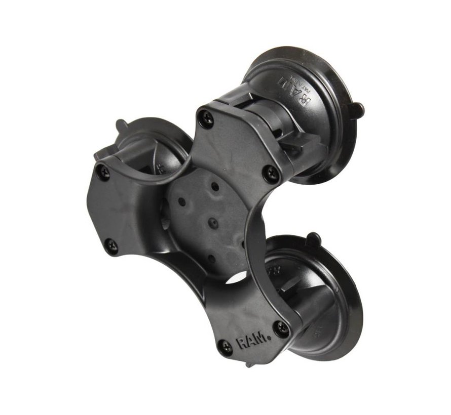 Triple Zuignapbasis met B-Kogel  (25 mm) - RAP-B-365-224-1U