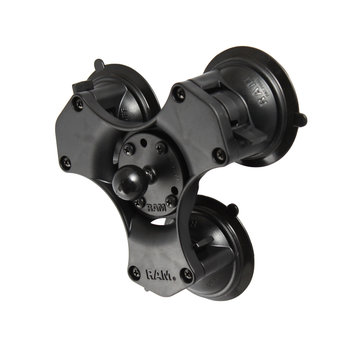 RAM Mount Triple Zuignapbasis met B-Kogel  (25 mm) - RAP-B-365-224-1U