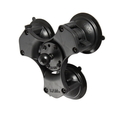 RAM Mount Triple Zuignapbasis met B-Kogel (25 mm) - RAP-B-365-224-1U