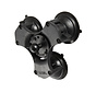 Triple Zuignapbasis met B-Kogel  (25 mm) - RAP-B-365-224-1U