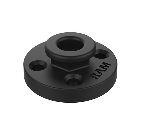 RAM Mount Round Base Adapter with Aluminum Octagon Button  RAM-324-OFU