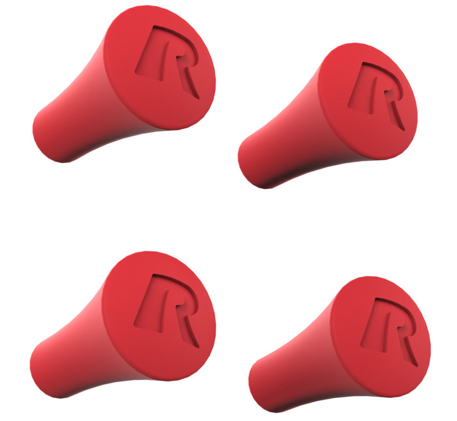 Rubberen dopjes X-Grip - Rood