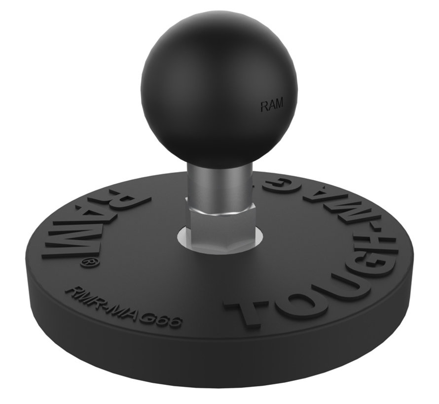 Tough-Mag Ronde Magneetbasis met B-Kogel - 66 mm