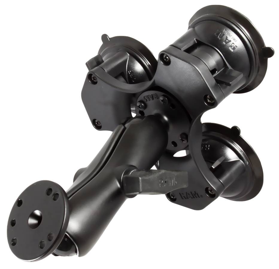 RAM Mount Triple Suction klemhouder set C- kogel