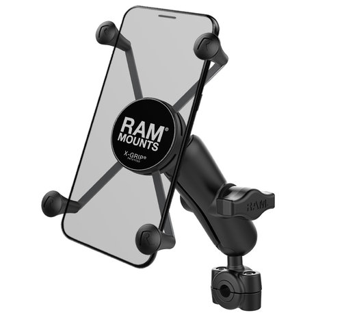 RAM Mount Torque™ 3/8" - 5/8" Diameter Mini Rail Base X-Grip® for Larger Phones