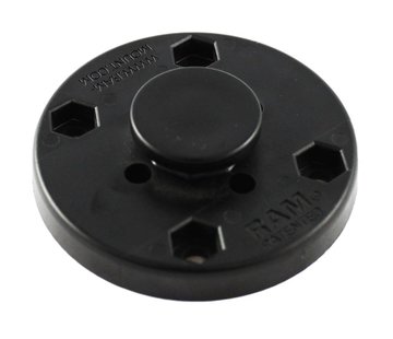 RAM Mount RAM 2-1/2" DIA. BASE W/ OCTAGON BUTTON