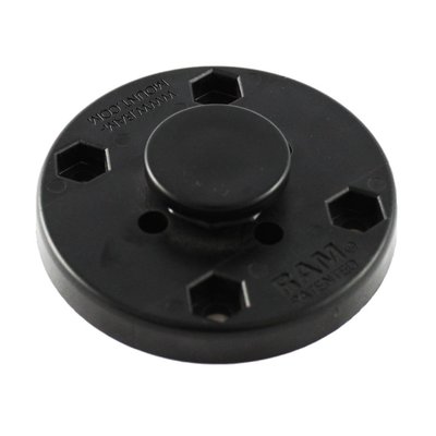 RAM Mount RAM 2-1/2" DIA. BASE W/ OCTAGON BUTTON