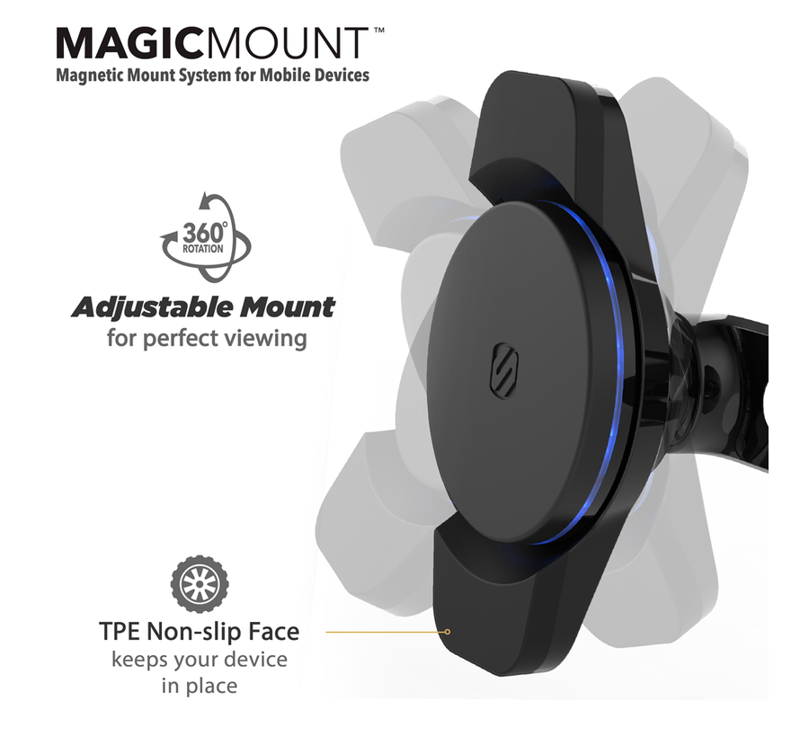 magicMOUNT™ Qi Charge3 10W Wireless Charger Ventilatierooster