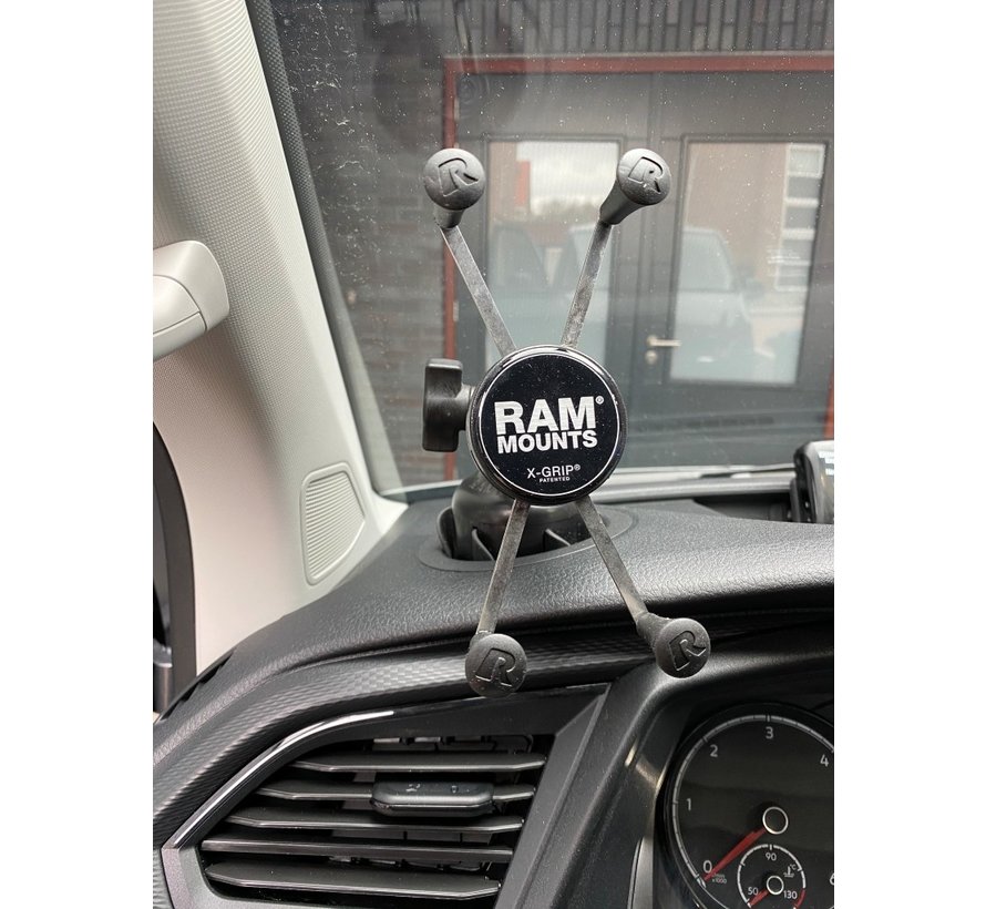 RAM® X-Grip® Phone Mount with RAM® Stubby™ Cup Holder Base