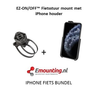 RAM Mount EZ-On/Off™ iPhone 11 PRO MAX Fietsset  RAP-274-1-AP30U